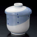 ブルー水玉むし碗 小 和食器 むし碗 業務用 約140cc 和食 和風 茶碗蒸し おすすめ 秋メニュー 定番 業務用 飲食店