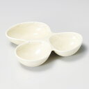 一珍カゴメ三品盛 和食器 仕切皿(2品皿・3品皿) 業務用 約19.5cm 和食 和風 焼肉店 たれ ニンニク 岩塩 お通し 漬物 前菜 小料理屋 懐石料理 プ...