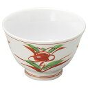 赤絵京風小花 反千茶 和食器 煎茶 業務用 約9.2×6cm 和食 和風 和菓子屋 和カフェ 食堂 定食屋 うどん屋 蕎麦屋