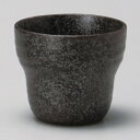 黒油滴スタック湯呑 和食器 長湯呑 業務用 約7.8×6.8cm 和食 和風 とんかつ屋 定食屋 食堂 うどん屋 蕎麦屋 和食レストラン 居酒屋 割烹 寿司屋
