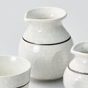 粉引ライン2合ダシ入 和食器 そば徳利・そば猪口・薬味皿 業務用 約8.5cm 約300cc そば 蕎麦 ソバ うどん そうめん とっくり つゆ つゆ入れ だし...