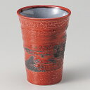 赤釉フリーカップ 和食器 フリーカップ 業務用 約8.2×11.1cm 和バル 喫茶店 アイスコーヒー 居酒屋 和風ダイニングバー コーヒーフロート 和風 パフェ アイスティー