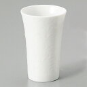 白磁 桜スリムカップ 大 和食器 冷酒器・ぐい呑 業務用 約6.5cm 和風 冷酒 日本酒 酒