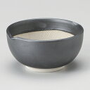 黒マット波紋櫛目丸型3.5寸すり鉢 和食器 すり鉢関連 業務用