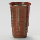 彫十草フリーカップ 大 赤 和食器 フリーカップ 業務用 約7.7×12cm 和バル 喫茶店 アイスコーヒー 居酒屋 和風ダイニングバー コーヒーフロート 和風 パフェ アイスティー
