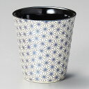 ブルー花カップ 和食器 ロックカップ 業務用