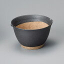 黒マット麦トロ鉢 大 和食器 すり鉢関連 業務用
