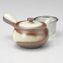万古急須1.5丸碗雲 カゴ網付 萬古焼 和食器 急須 業務用