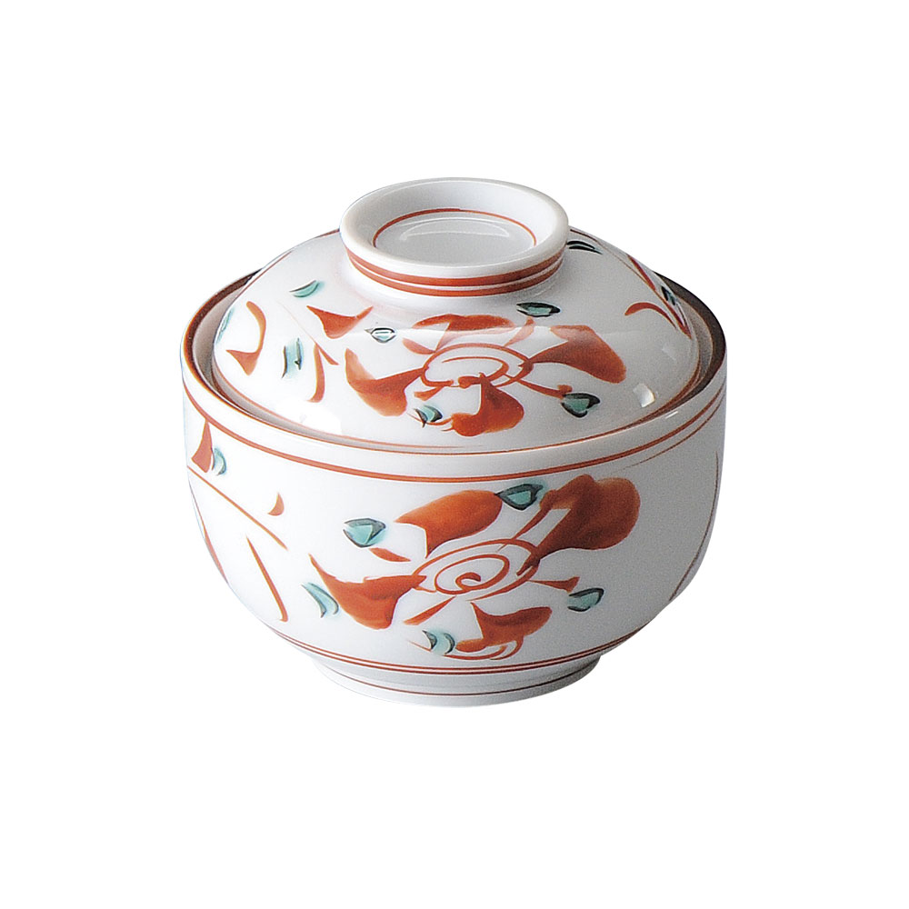 赤絵万暦小煮物 和食器 蓋向・円菓子碗 業務用