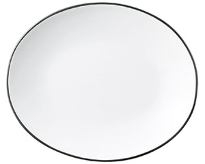 COLORE コローレ ホワイトオーバルプレート M 洋食器 楕円・変形プレート（M） 業務用 約22.7cm