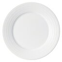 スパイラル 24cmプレート 白い器 洋食器 丸型プレート(M) 業務用 約24.5cm 丸皿 中皿 洋食 白いお皿 ディナー皿 ミート皿 モダン カフェ イタリアン ホテル おしゃれ 洋皿 モダン シンプル