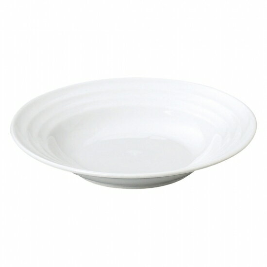 リネア ホワイト 白8 1/2吋スープ 白い器 洋食器 丸型プレート（M） 業務用 約22.2cm 丸皿 中皿 洋食 白いお皿 スープ皿 モダン カフェ イタリアン ホテル おしゃれ 洋皿 モダン シンプルのサムネイル