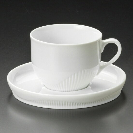白磁トクサ兼用碗皿 洋食器 カップ＆ソーサー 兼用カップ 業務用 ケーキ屋 パン屋 家庭用 シンプル フレンチレストラン ベーカリーカフェ