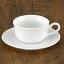 白磁ストリーム紅茶碗皿 洋食器 カップ&ソーサー 紅茶 業務用 洋風 ティーカップ フレンチレストラン ケーキ屋 パン屋 ファミリーレストラン 1,735円