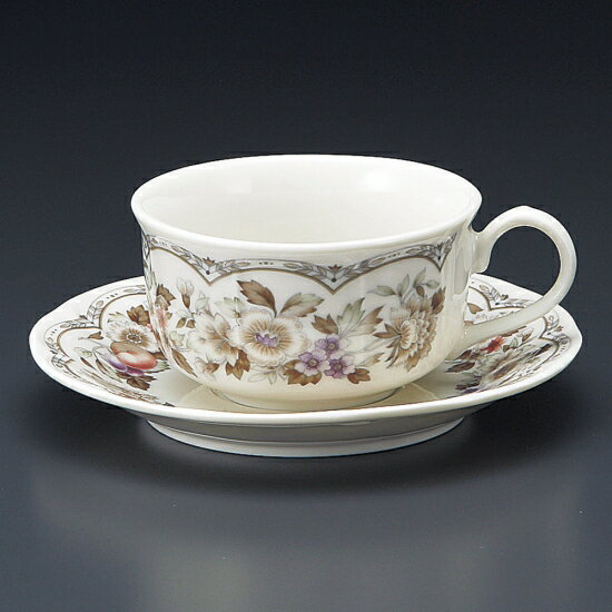 フルーツNB紅茶碗皿 洋食器 カップ&ソーサー 紅茶 業務用 洋風 ティーカップ フレンチレストラン ケーキ屋 パン屋 ファミリーレストラン