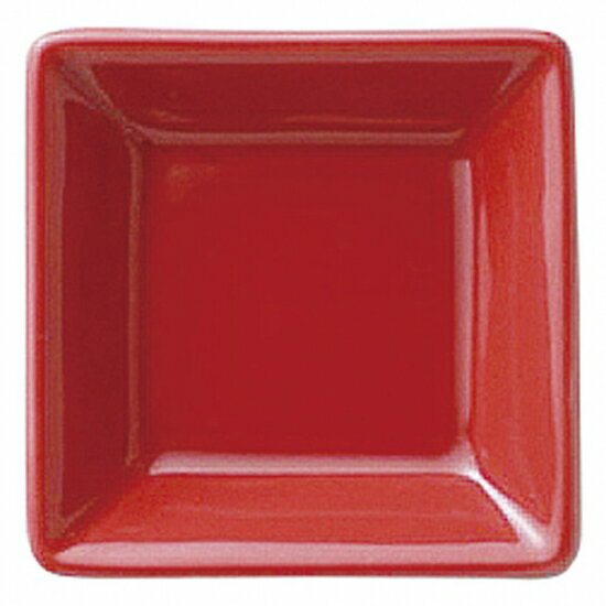 アペクス赤 角型小皿 洋食器 正角プレート（SS） 業務用 
