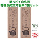 【メール便全国送料無料】 向島園 熟成 三年番茶 有機ほうじ茶 200g × 2袋 2個