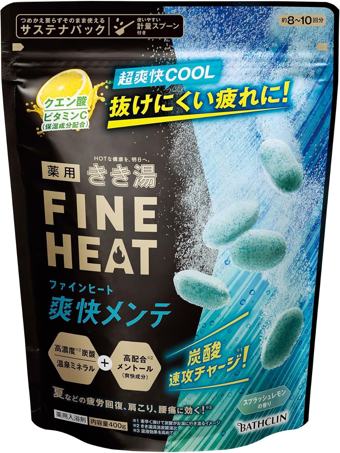 【12本セット】バスクリンファインヒート爽快リフレッシュ　ミント＆レモン 楽天市場】きき湯ファインヒート 爽快リフレッシュの通販