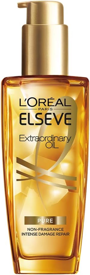 L'Oreal Paris(ロレアルパリ) ヘアオイル エルセーヴ エクストラオーディナリーオイル ピュア セラム メンズ スタイリング 無香料 さらさら 洗い流さないトリートメント