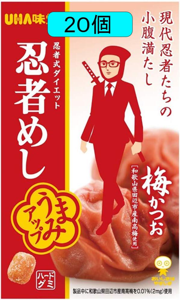 味覚糖 旨味シゲキックス忍者めし梅かつお味 20G×20袋