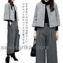 セットアップ パンツスーツ フォーマルスーツ レディース フォーマル ジャケット コート ワイドパンツ ガウチョパンツ 2点セット 春秋