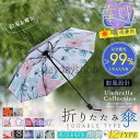 折りたたみ傘晴雨兼用uvカットレディース日傘可愛い遮光遮熱軽量丈夫耐風撥水手動手開きカラ