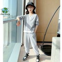 ジャージ キッズ 女子 上下 長袖 春秋 子供服 セットアップ トップス Tシャツ ロングパンツ 長ズボン ジュニア スポーツウェア 韓国子供服 可愛い おしゃれ