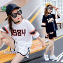 子供服 セットアップ 夏 韓国子供服 女の子 ジュニア キッズ 上下セット 半袖 Tシャツ パンツ 2点セット カジュアル 通学着 通園 120 130 140...