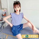 子供服 セットアップ キッズ 女の子 春夏 トップス ノースリーブ ブラウス tシャツ ショートパンツ 韓国子ども服 ジュニア ベビー服 薄手 おしゃれ 可愛い