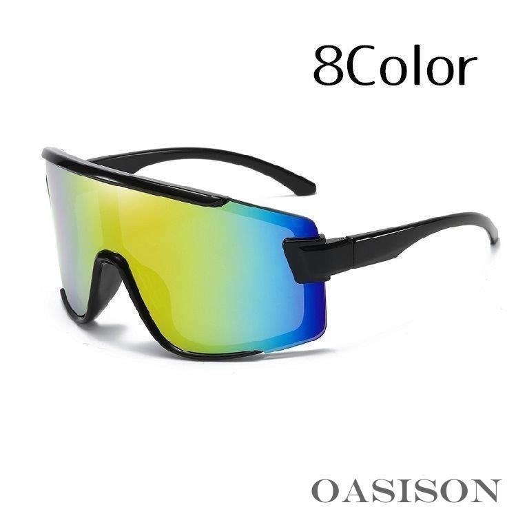 サングラス メンズ レディース 男女兼用 遮光 UV400 UVカット 紫外線対策 スポーティー ゴーグル型 カラバリ豊富 おしゃれ 快適 防風 運転