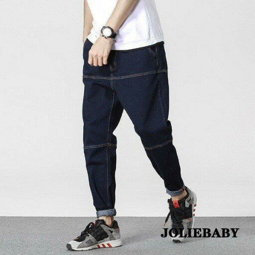 デニムパンツ サルエルパンツ メンズ ジーンズ リブパンツ ワイドパンツ ロング丈 ボトムス チノパン ゆったり デニムパンツ サルエルパンツ メンズ ジーンズ リブパンツ ワイドパンツ ロング丈 ボトムス チノパン ゆったり