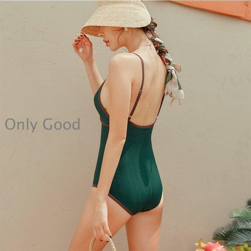 水着ワンピースレディースビキニ体型カバーオールインワン水着ママ水着背開き美背韓国ファッションリゾートビーチプール203040代