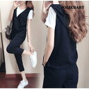 セットアップ レディース 上下セット 半袖Tシャツ、タンクトップ、スウェットパンツ3点セット ルームウェア 大きいサイズ 2022春夏新作