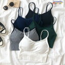 ブラキャミ ブラ スポーツブラ レディース ブラトップス ハーフトップ 下着 ブラジャー キャミソール パッド付き バックオープンブラトップ フィットネス