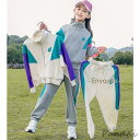 ジャージ キッズ 女の子 上下 長袖 春秋 子供服 セットアップ パーカー tシャツ ロングパンツ 長ズボン 韓国子ども服 スポーツウェア 可愛い おしゃれ
