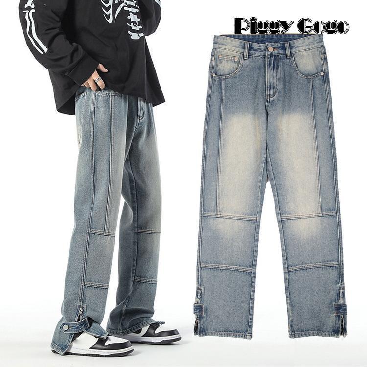 ジーンズ メンズ 秋服 秋物 きれいめパンツ デニムパンツ ロングパンツ ボトムス JEANS ウォッシュ