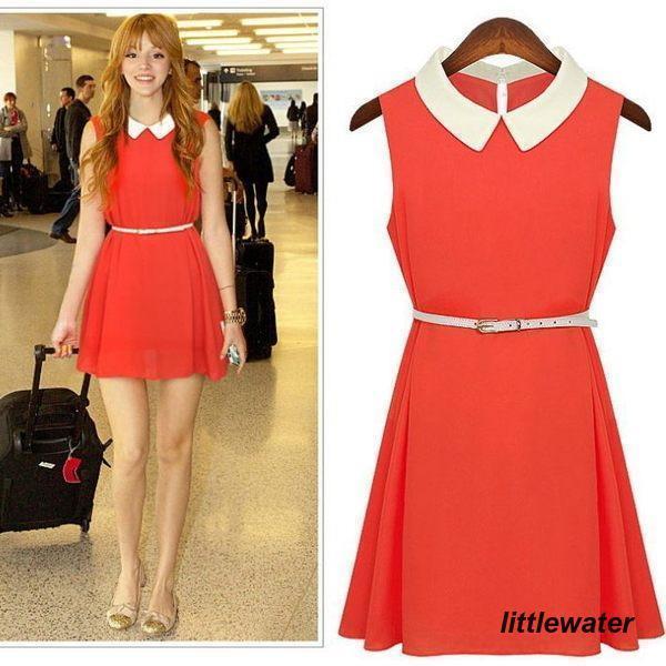 ワンピース チュニック レディース 春 夏 春夏 フォーマル 無地 襟付き ノースリーブ ミニ丈 Aライン