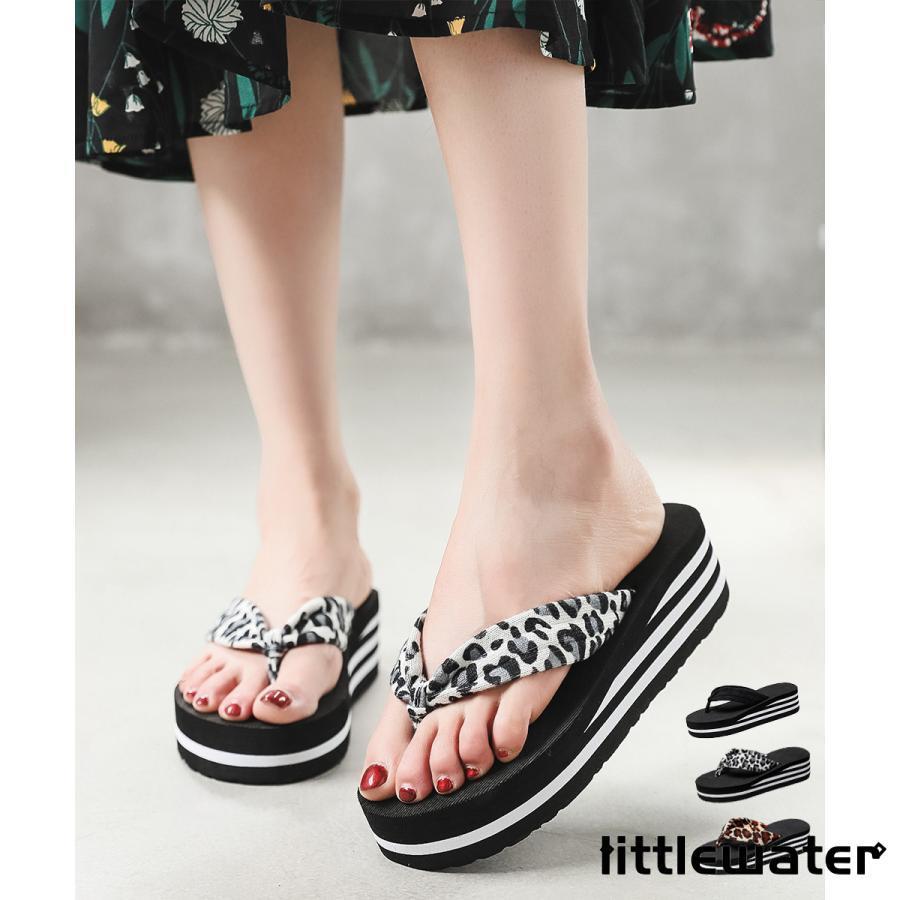 軽量厚底トングサンダルレディース夏