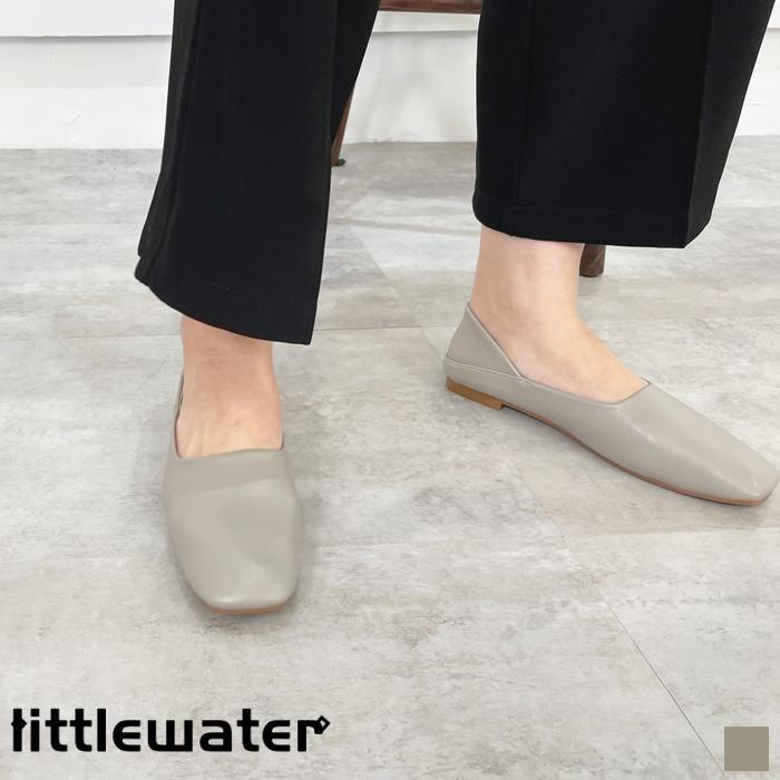 フラットシューズ レディース パンプス スクエア 春 夏 靴 2way ミュール サンダル スリッパ フェイクレザー 軽量 合皮 シンプル 大人カジュアル 韓国