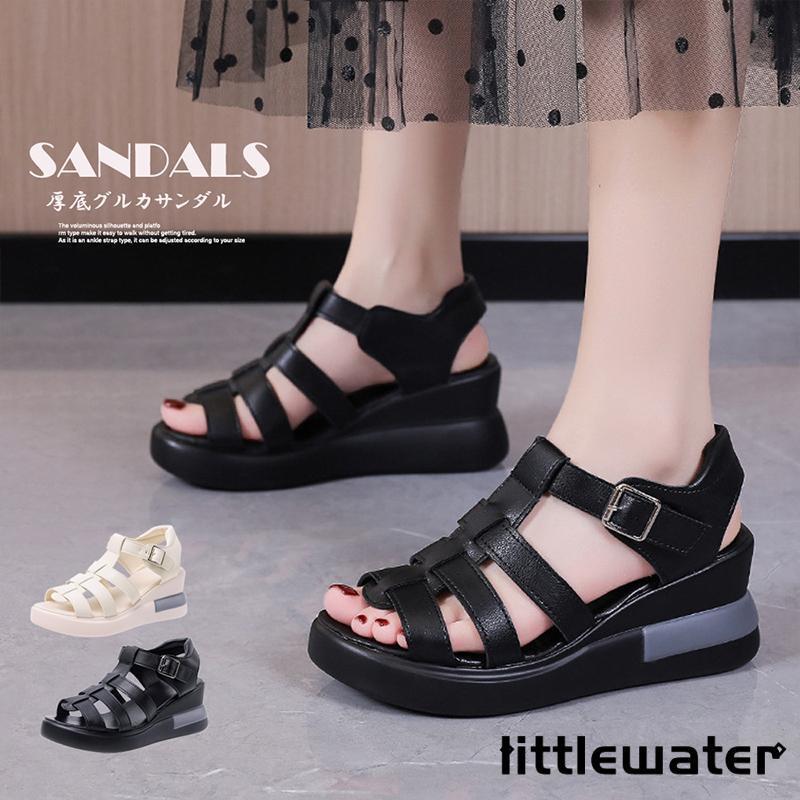 【スーパーセール限定】グルカサンダル 夏レディース厚底サンダル