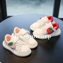 子供靴 スニーカー 単一の靴イチゴ柄 滑り止め 軽量 シンプル キッズ 靴白 ジュニア 女の子 キッズローカットスニーカー キャンパス生地 運動靴 スニーカー 子ど