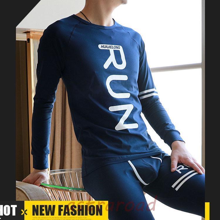 上下セット　秋冬　メンズインナー 男性用　インナーウェア　肌着 アンダーウェア 長袖シャツ　防寒イ..