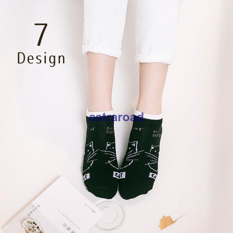 靴下 レディース ソックス 短い スニーカー ネコ くるぶし かわいい おしゃれ 春夏 女の子 女性 婦人 学生
