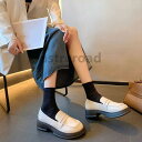 ローファー レディース パンプス スリッポン 厚底 革靴 コインローファー ローカット おじ靴 疲れない フラット ぺたんこ おしゃれ 軽量 可愛い