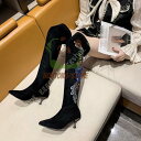 レディース ストレッチブーツ ニーハイ ロングブーツ ピンヒール 秋冬ブーツ 大きいサイズ 小さいサイズ ニーハイ ブーツ 6cm ハイヒール