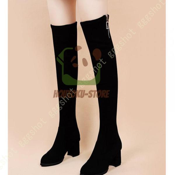 ロングブーツ レディース ブーツ おしゃれ 可愛い 黒 茶色 ワイズ 3E ハイヒール 筒周り 大きい 痛くない ヒール6cm 幅広 甲高 歩きやすい 大きいサイズ