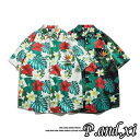 シャツ メンズ 半袖 アロハシャツ ボタニカル 花柄 かりゆし かりゆしウェア 接触冷感 柄シャツ レディース ユニセックス ペア 夏 カジュアルシャツ おしゃ...