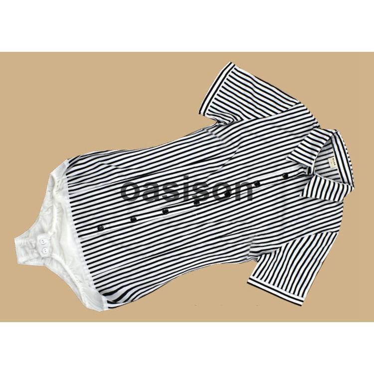 ワイシャツ スーツシャツ レディース 半袖 OL ストライプ ツナギ☆ストレッチ ボディシャツ クロッチ付き スリム ビジネスシャツ フォーマル事務服 オフィス