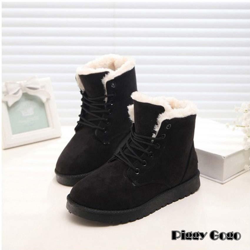 スノーブーツ レディース ブーツ ショート スノーシューズ 防寒 防滑 滑り止め 冬用 カジュアル 冬用 裏起毛 暖かい 綿靴 雪靴 ボアブーツ おしゃれ 秋冬