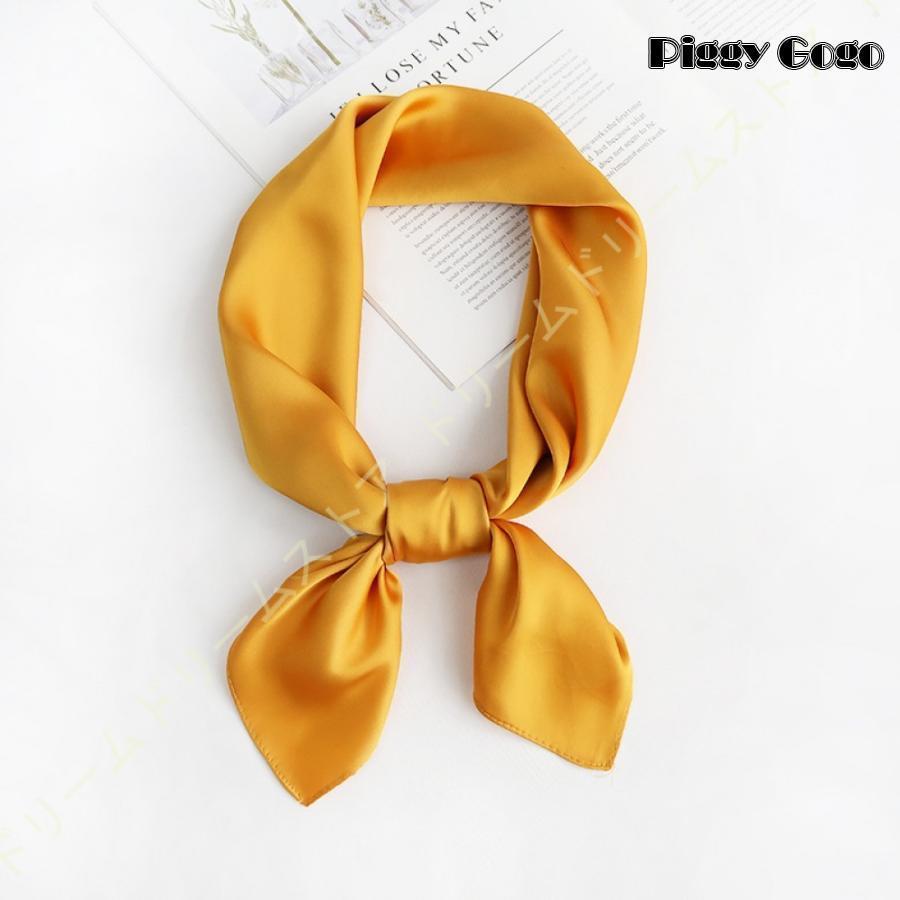 シンプル レディース スカーフ ネッカチーフ 無地 正方形 オフィススカーフ お洒落 スカーフ バッグ飾り 贈り物 ギフト 無地 レーヨン 防風 巻き辺 冷房対策